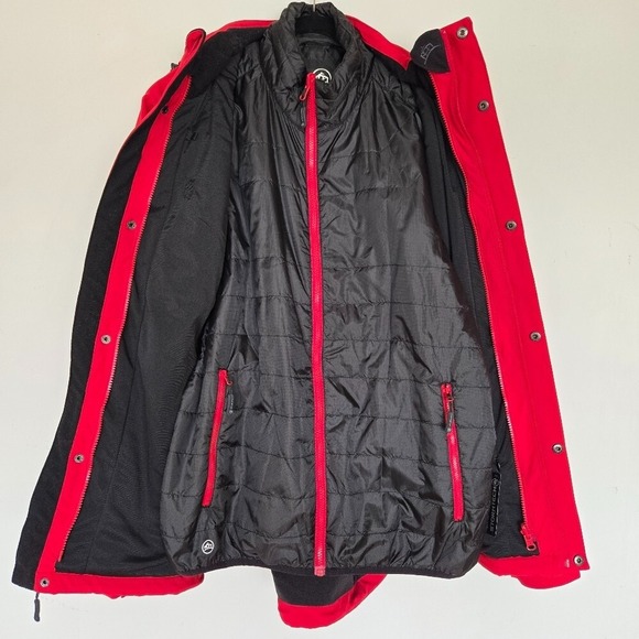 Stormtech Performance Waterproof 3 In 1 System Jacket Size L Hooded Ski Outdoor - Picture 11 of 14